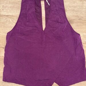 Free People Deep Purple Tank Top‎ Size L